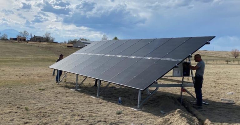 Ground Mounted Solar Panel Installation Colorado Solarise Solar